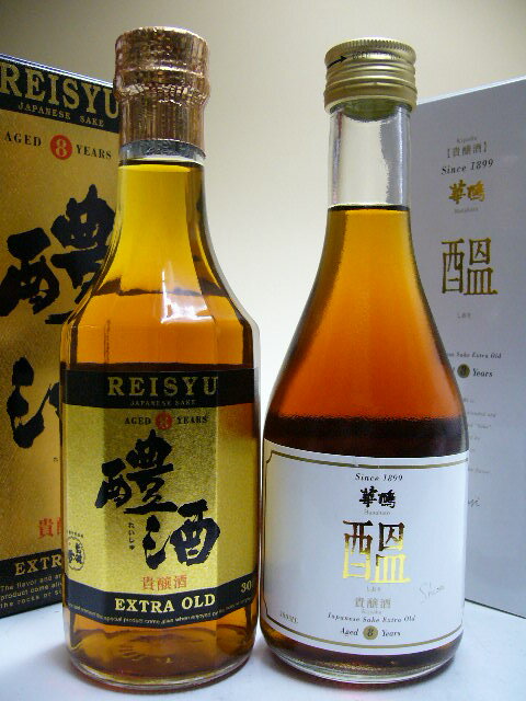 華鳩『しおり』＆出羽ノ雪『醴酒(れいしゅ)』　貴醸酒8年熟成 300ml×2本セット　【箱…...:tsutaya:10003124