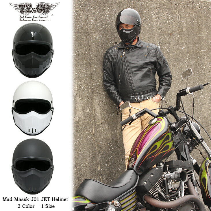 マッドマッスクJ01 ジェットヘルメット SG規格...:tt-and-co:10000957