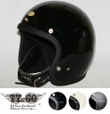 スーパーマグナム ダブルストラップ仕様 ブラックレザー スモールジェットヘルメット SG/DOT規格品