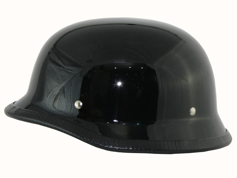 USA ジャーマン・ハーフヘルメット ブラック S,M/L,XL/XXL 【バイク ハーレー 半ボウ 半ヘル 半キャップ】