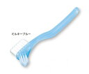 いまだけ!★ポイント最大15倍★【全国配送可】-義歯ブラシS(軟性床用) ミルキーブルー その他 型番 JAN4560191821809 aso 8-1907-01 -【医療・研究機器】