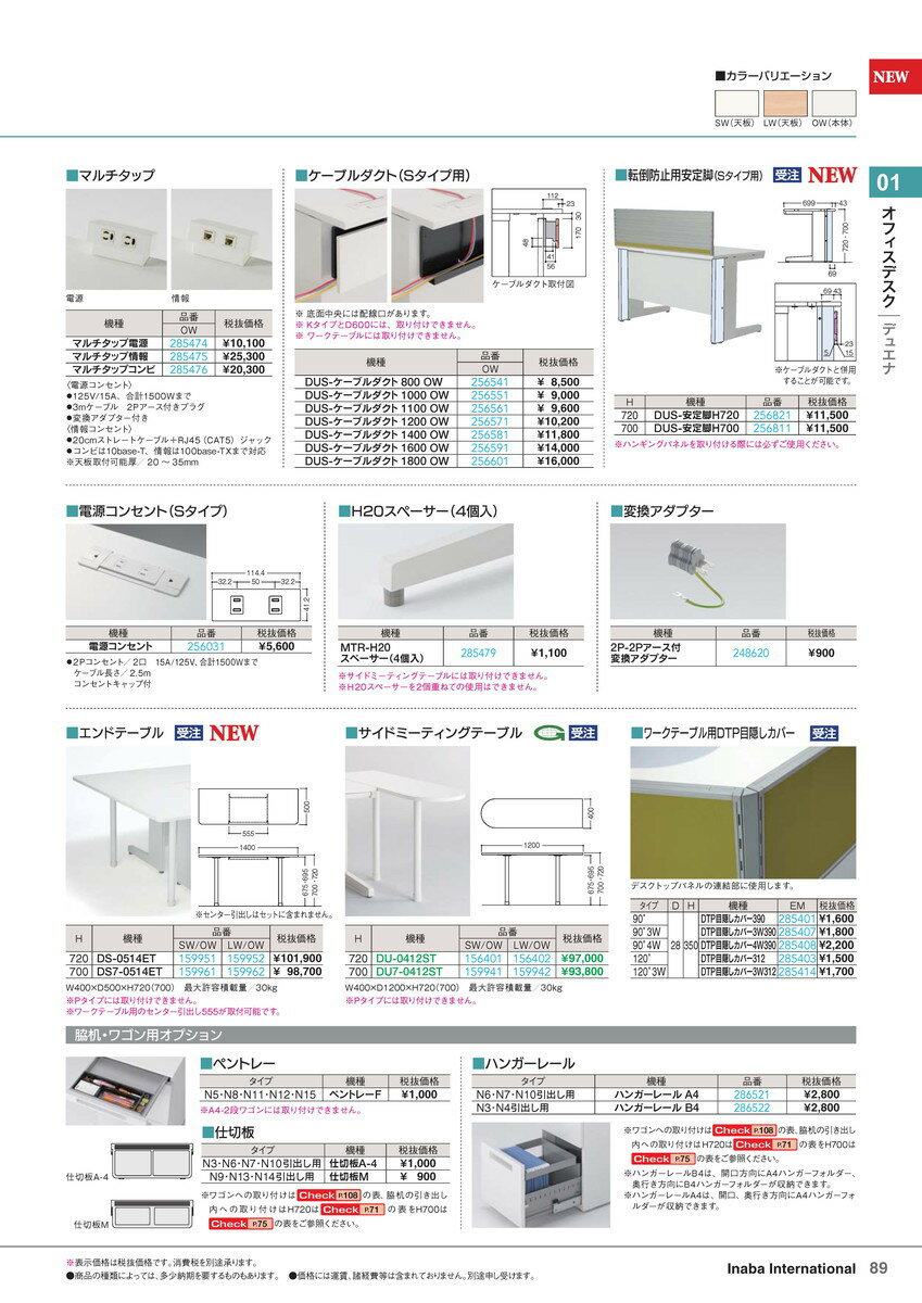 ★ポイント最大7倍★【全国配送可】-イナバエンドテーブル DS7-0514ET LW/OW…...:tukishimado:12448399