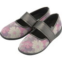 ★最大P21倍★ 4/14-4/20【全国配送可】-SaiSai~フラワープリント~ W941 婦人用 / 24.5cm フルールパープル マリアンヌ製靴 1ケ JAN4534378226565 kt347788 (課税)-【介護福祉用具】