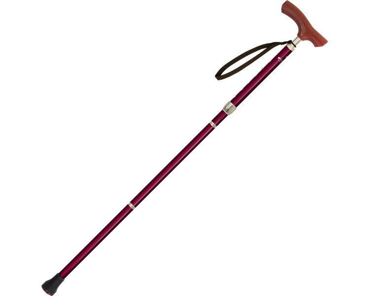 ★ポイント最大16倍★【全国配送可】-ベーシックライト ショートサイズ　ワイン シナノ　JAN 4959431116469 kt431153 取寄品 歩行関連 杖 折りたたみ杖-【介護福祉用具】