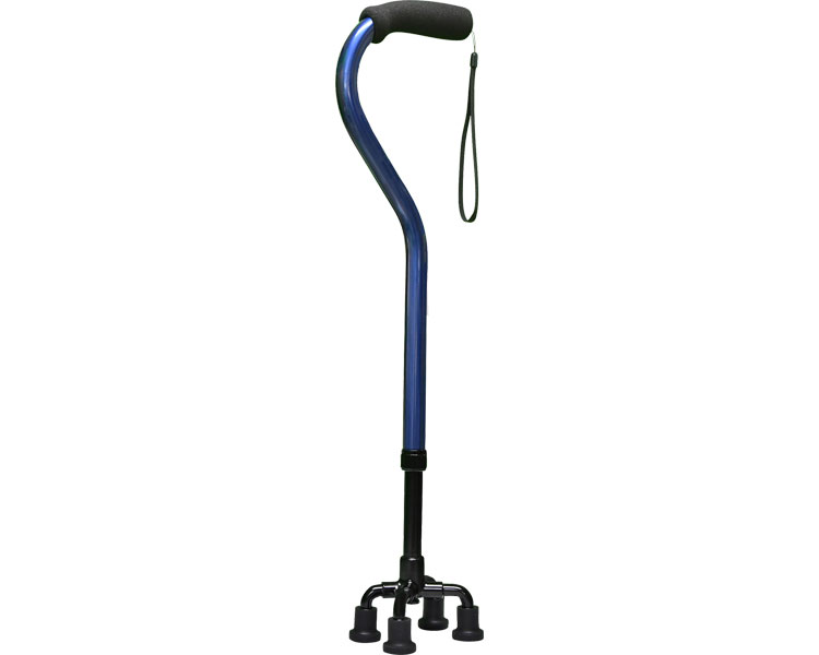 ★ポイント最大16倍★【全国配送可】-アルキメイト　エクストラスモールベース(S) AM-03-S-BM　ブルーマリーヌ マクルウ　JAN 4573449620802 kt459034 取寄品 歩行関連 杖 多点杖-【介護福祉用具】