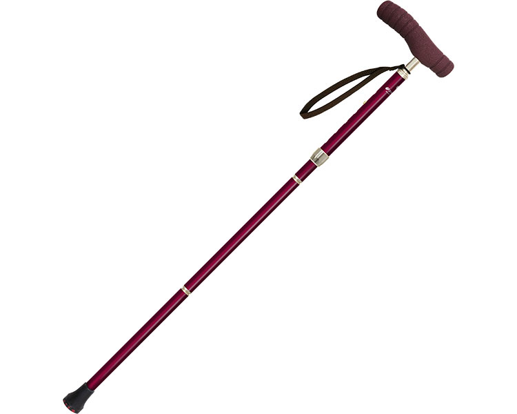 ★ポイント最大16倍★【全国配送可】-SOFT-G 折畳 602061　ワイン シナノ　JAN 4959431117015 kt487806 取寄品 歩行関連 杖 折りたたみ杖-【介護福祉用具】