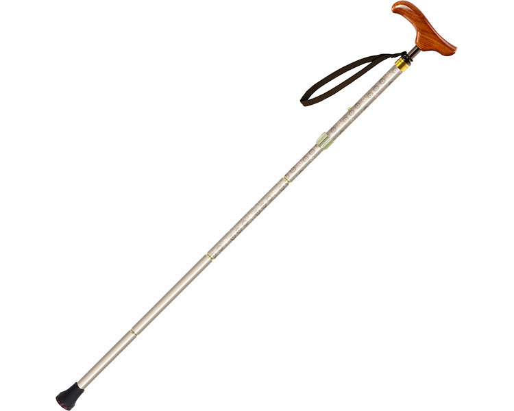 ★ポイント最大16倍★【全国配送可】-花KOMON折り畳み 604022　ベージュ シナノ　JAN 4959431117145 kt491973 取寄品 歩行関連 杖 折りたたみ杖-【介護福祉用具】