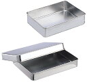★ポイント最大15倍★【全国配送可】-深型ステンレスバット(フタ付) 0号 180X120X50MM 品番 my03-3105-00-- 1入り-【MY医科器機】