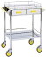 【送料無料】-カラー回診車 引出付二段 MY-1105P(ピンク)W750MM 品番 my20-4000-05-- 1入り-【MY医科器機】JAN 4535847007005