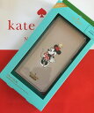 ケイトスペード Kate spade 手帳型 ミニーマウス アップリケ フォリオ アイフォーンケースX/Xs 代引き不可【あす楽対応】