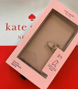ケイトスペード Kate spade 手帳型 アイフォンケース フラワーの留め金 flower hardware wrap folio iPhone X/Xs case レザー ピンクベージュ 代引き不可