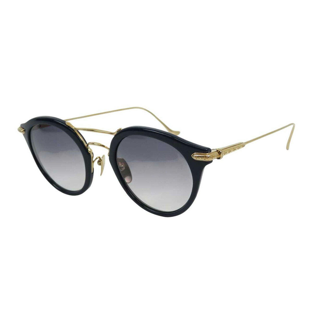 クロムハーツ EVAGASABLELISTIC アイウェア プラスチック 18K ユニセックス ネイビー CHROME HEARTS 【中古】 【アパレル・小物】