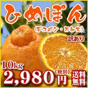 ひめぽん10kg（デコポン、不知火と同品種）（ワケあり※黒点、葉傷、ヤケ等・サイズ込み）見た目が気になる完熟ひめぽん見た目が気になるワケあり「ひめぽん」です。