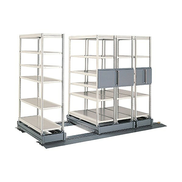 ナイキ 手動式移動ラック W1910×D938×H2245 NSMK-7646-WK 1点