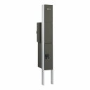 Qual 門柱ユニット KS-GP10A(小型宅配ボックス付) ブラック KS-GP10A-NH-M3L-TBK 門柱 ポスト スタイリッシュ