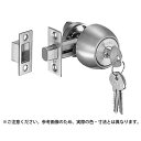 シロクマ チューブラ本締錠 玄関錠 ゴールド 392-05 1個