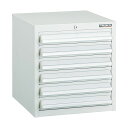 トラスコ(TRUSCO) LVR型キャビネット L ホワイト LVR-421W LVR-421W 1個