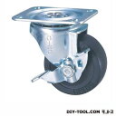 ナンシン 定番小径キャスター ゴム車輪 高さ:65mm STC50EMS-1 (C 50- 50×21)