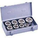 トネ インパクト用ソケットセット19.0mm(3/4)(メタルトレーケース仕様) 8pcs (NV608S)