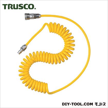 【TRUSCO】 スパイラルホースカプラ付　使用範囲　2m （SAH803C）