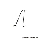 スノーカモシカ 黒耐熱ステンレス 支え脚 240 寸法240mm/厚み1.2mm(2本組) (D-053) ストーブ 電気ストーブ 石油ストーブ 灯油ストーブ 暖房 暖房機 暖房器具