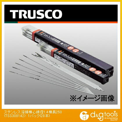 【TRUSCO】　ステンレス溶接棒心線径1.4棒長250　(TSS308142)　1パック(28本)