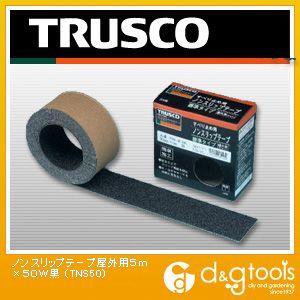 【TRUSCO】　ノンスリップテープ屋外用5m×50W黒　(TNS50)