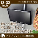 【送料無料&スマホエントリーでポイント10倍】突っ張り棒 壁掛けテレビ 13-32インチに対応 ポール TVセッタージュネス NA112 スモールプレート (テレビ 壁掛け 金具 壁掛け金具 壁掛 テレビ金具 壁掛金具 テレビ壁掛け 壁掛けテレビ)
