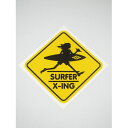 SURF-N-SEA (サーフアンドシー)・ハワイ・ノースショアステッカー・Mサイズ・イエロー×ブラック SURF-N-SEA (サーフアンドシー)・ハワイ・ノースショアステッカー・Mサイズ・イエロー×ブラック