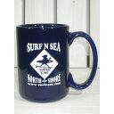 SURF-N-SEA (サーフアンドシー)・ハワイ・ノースショア・Haleiwa・マグカップ・ネイビー×ホワイト SURF-N-SEA (サーフアンドシー)・ハワイ・ノースショア・Haleiwa・マグカップ・ネイビー×ホワイト