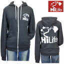 HiLife【ハイライフ】【Hawaii発】【Hawaii直輸入】【送料無料】Dov's Triblend Ziphood グレーCharcoal レディース サイズ:XS・S