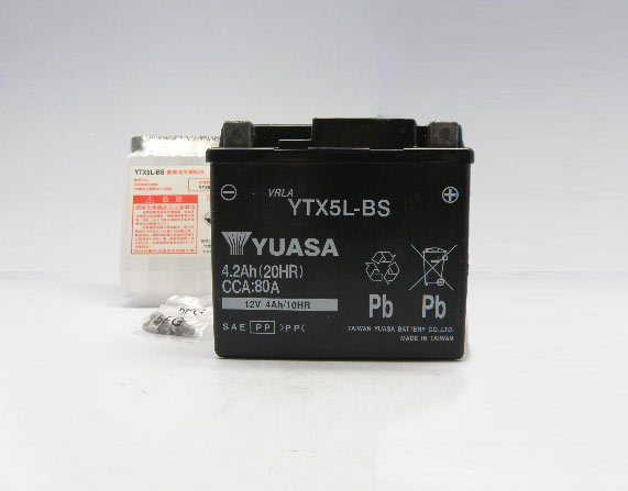【送料無料】台湾YUASAバッテリー/台湾ユアサバッテリー/TAIWANユアサ　YTX5L-BS