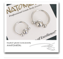 ステンレス・サーキュラーバーベル 16Ga. 1/2" & ステンレス・ビーズ【ANATOMETAL】アナトメタル / ボディピアス