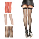 Leg Avenue レッグアベニュー オーバーニー網ストッキング/バックシーム/ゴムストッパートップ(9112)