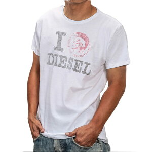 【業界最安値に挑戦】ディーゼル DIESEL T-I LOVE MAGLIETTA メンズ トップス Tシャツ - 【ブランド】 冬物 アウター インナー ティーシャツ シャツ カットソー カジュアル ストリート XS S M L XL Uネック 丸襟 丸首 半袖