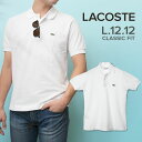 【SALE】 定番ポロ ラコステ Lacoste L12.12 Original Fit メンズ トップス ポロシャツ 半袖 クラシックフィット ポロ シャツ ゴルフ テニス スポーツ 鹿の子 無地 ワンポイント ロゴ 定番 白 紺 黒 贈り物 プレゼント クールビズ ギフト S M L