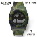 【超目玉】ニクソン NIXON RHYTHM リズム ユニセックス 時計 腕時計 デジタル 【カジュアル スケーター ストリート ファッション ブランド アメリカ】 とけい ウォッチ デジタル ラバー 迷彩 A385 ブラック ホワイト マルチカラー 2017モデルのNIXON/ニクソン新入荷!