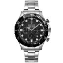 【楽天1位受賞】ギオネ GUIONNET ハイドロマスター プロダイバー クロノグラフ メンズ 時計 腕時計 PG-HM44SBK 【ギオネ】 とけい ウォッチ 300m防水搭載 蓄光 ネジまき式リューズ 逆回転防止ベゼル ラバーベルト ステンレスベルト