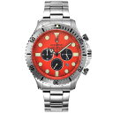 【楽天1位受賞】ギオネ GUIONNET ハイドロマスター プロダイバー クロノグラフ メンズ 時計 腕時計 PG-HM44SOR 【ギオネ】 とけい ウォッチ 300m防水搭載 蓄光 ネジまき式リューズ 逆回転防止ベゼル ラバーベルト ステンレスベルト