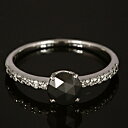 ブラックダイヤモンド リング 0.5ct 【K18WG】