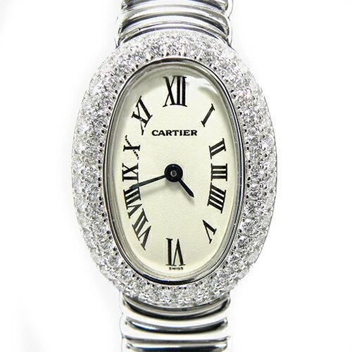 ☆中古Aランク☆カルティエミニ ベニュワール WGレディース クォーツCARTIER