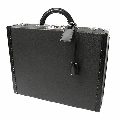 LOUIS VUITTON LV Taiga Leather Black Briefcase Luggage Hard Trunk Attache Case | eBay