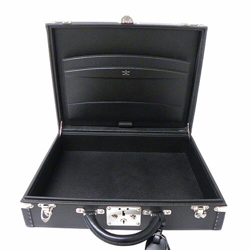 LOUIS VUITTON LV Taiga Leather Black Briefcase Luggage Hard Trunk Attache Case | eBay