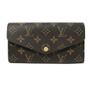 ルイヴィトン モノグラム ポルトフォイユ サラ M60531 ファスナー付 カードポケット16 長財布 LOUIS VUITTON ブランド【中古】