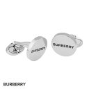 バーバリー BURBERRY 8035682 カフス メンズ ファッション小物 ブランド シンプル デザイン おしゃれ パーティ 大人 結婚式 ビジネス プレゼント 贈り物 記念日 シルバー