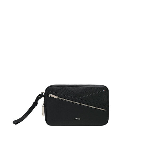 【2,000円OFFクーポン＋店舗内3点で10倍、2点でも5倍】181245 S.T.DUPONT エス・テー・デュポン ポーチ ブラック 国内正規品 送料無料