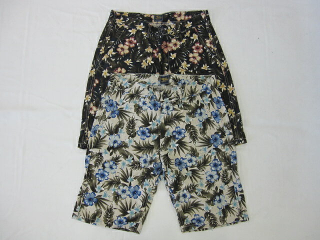 【CALIFORNIA BRAND カリフォルニアブランド】FLOWER PRINT SHORT PANTS 花柄プリントショーツ【花柄(ネイビー)】