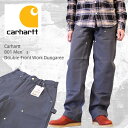 Carhartt カーハート B01 Men’s Double-Front Work Dungaree ダブルニーダックペインターパンツ 【グラベル】日本最速導入【あす楽対応】