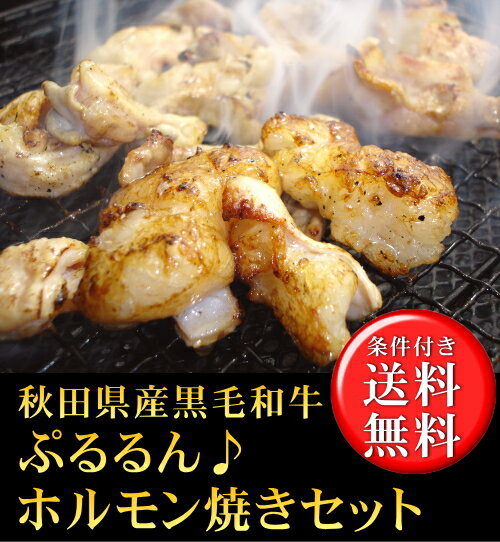 【送料無料】黒毛和牛のぷるるんホルモン♪ホルモン焼肉セット 【がんばろう！秋田】