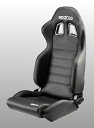 【ご予約受付中】★SPARCO/スパルコ★ セミバケットシート/PVレザー R100 SKY★ リクライニングバケットシート ブラック/ホワイトステッチ 白ステッチ(00961NRSKY)